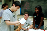 MSA students work together in MU classrooms.