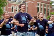 Students from the Missouri Scholars Acedemy meet at the University of Missouri.