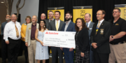 Representatives from MU and State Farm celebrated a new gift today that will benefit MU outreach programs.